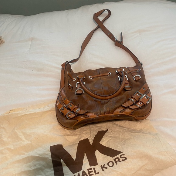 Michael Kors Distress Hobo Bag and Crossbody - Picture 3 of 9